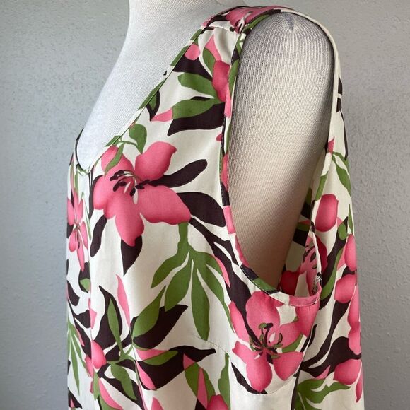 Covington Two Piece Matching Button Down Shirt & Matching Tank Top Size 20-22 - Picture 10 of 11